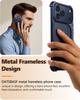 Oatsbasf Metalen Frameloze Telefoonhoes voor iPhone 17 Pro Max & 17 Pro Schokbestendige Bumper 9 Vorm Telefoonhoesje Blote Telefoon Gevoel Shell