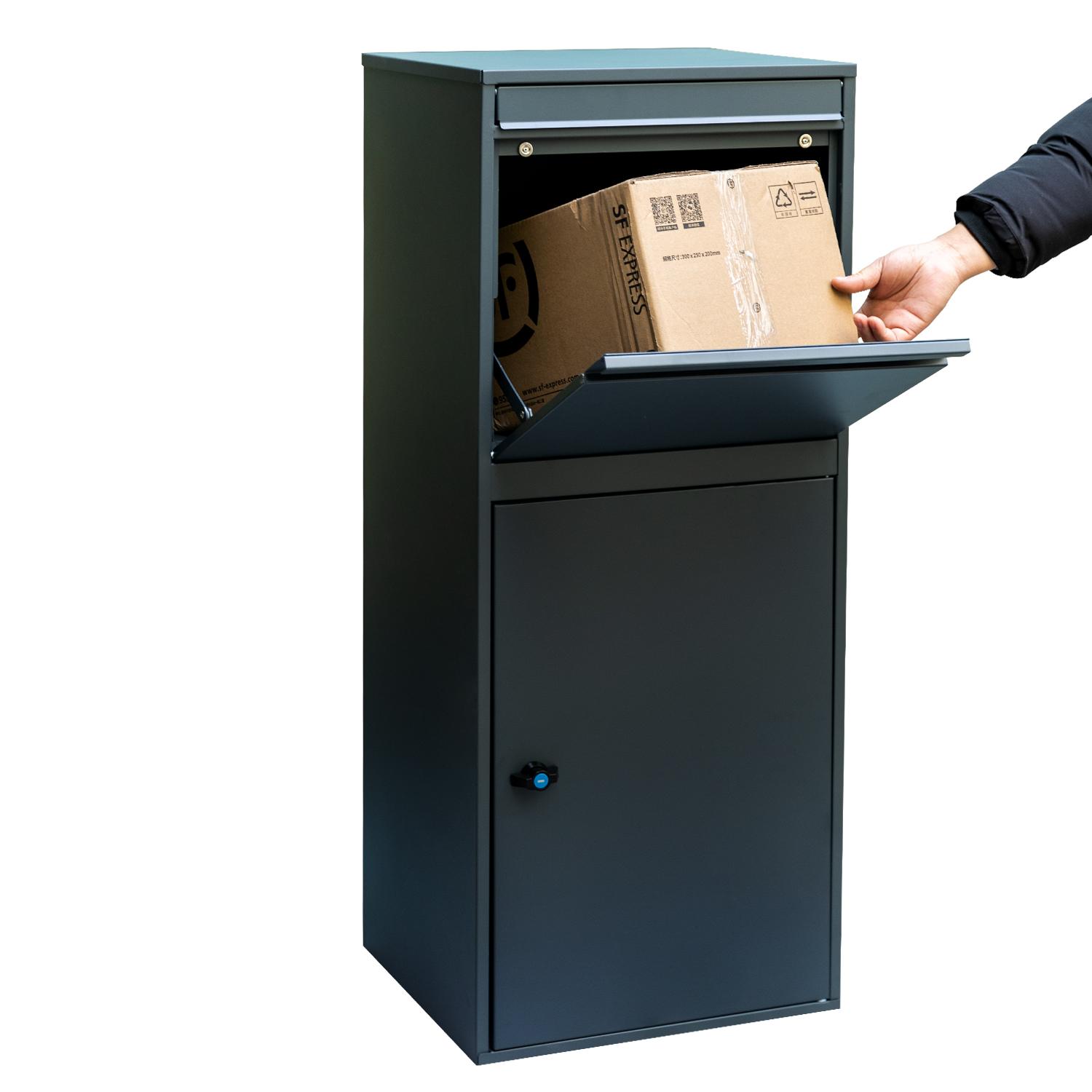 Outdoor Wall Mounted Package Parcel Mailbox  Letter Box Free Standing Large Delivery Parcel Drop Box