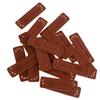 20 Pcs PU Leather Labels Handmade Embossed Tags DIY Sewing Embellishments Craft