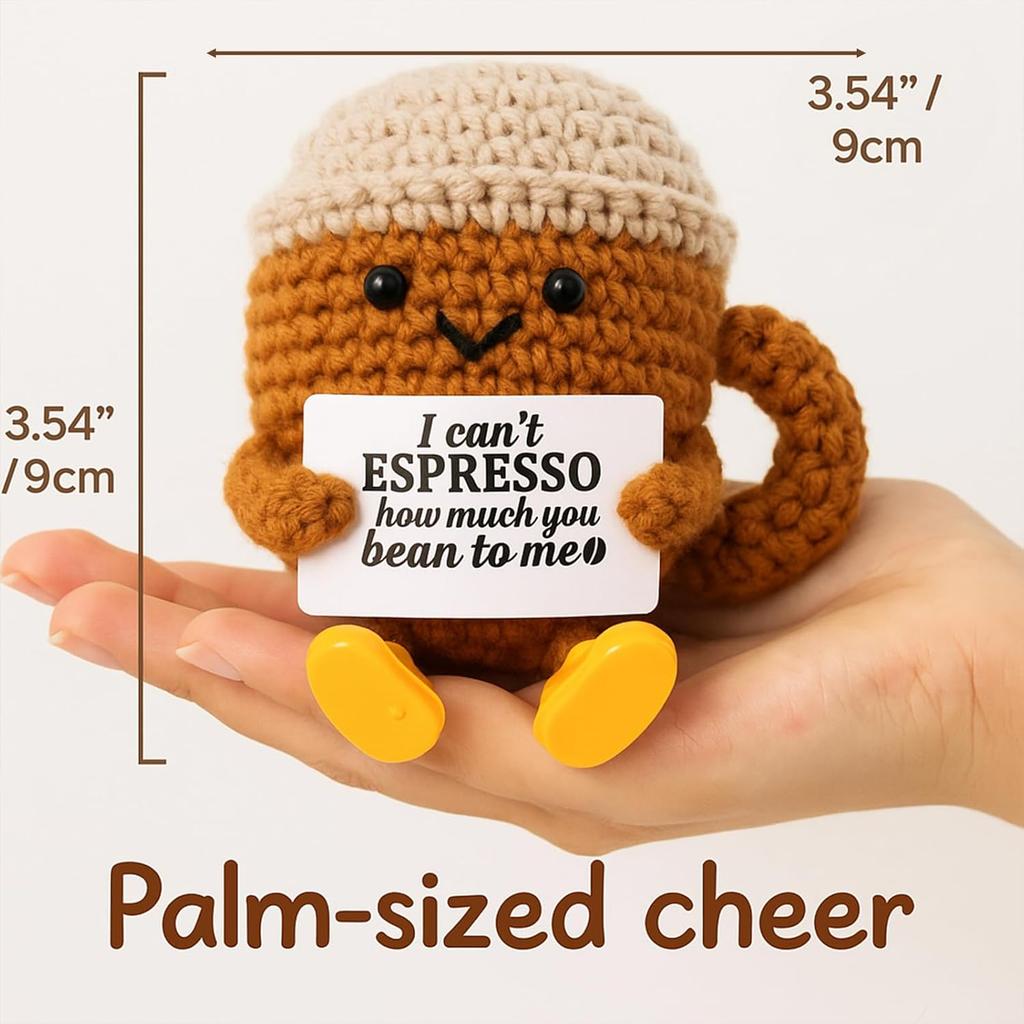 Custom Crochet Dolls Handmade Pocket Hug Animal Positive Plant Bespoke Unique Knitted Doll Plush Toy Gift For The One I Love
