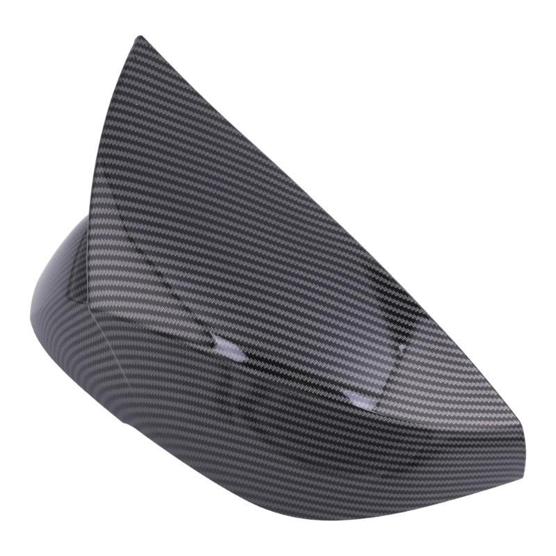 Side Mirror Housing Covers, Molded ABS Pair with Clearance Around Integrated Turn Signals After Adhesive Installation