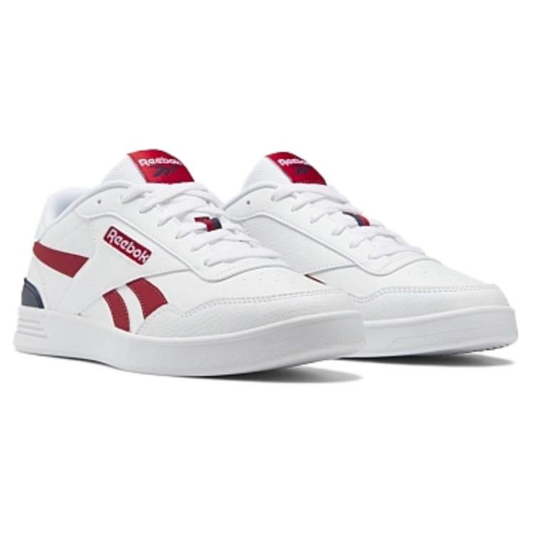 Reebok Court Advance Clip Casual Retro Low-Top Sneakers Unisex Sneakers White Red GZ9631