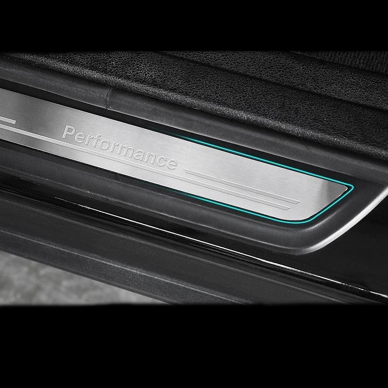 For BMW X1 F48 F36 F45 F30 F20 GT F34 stainless steel Car Styling Door Sill Scuff Plate Guards Welcome pedal Threshold Bar Cover