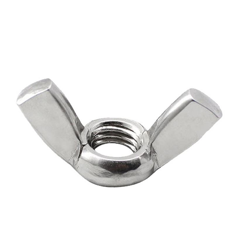 M6 10pcs/lot Butterfly Wing Nuts Stainless Steel/ Zinc Plated Wing Nuts Hand Tighten Nut DIN315