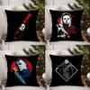 M-Michael-Myers Horror Halloween Pillow Case Plush Fabric Soft Double Sided Print Home Sofa High Quality Cushion Cover Throw