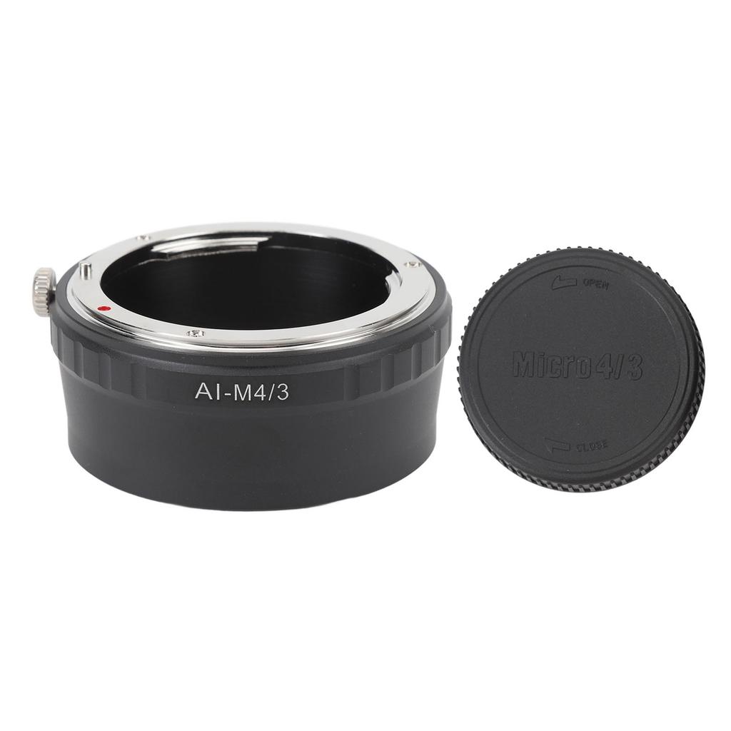Lens Mount Adapter High Accuracy Lens Converter Ring with M43 Lens Rear Cover for F To M43 Mount