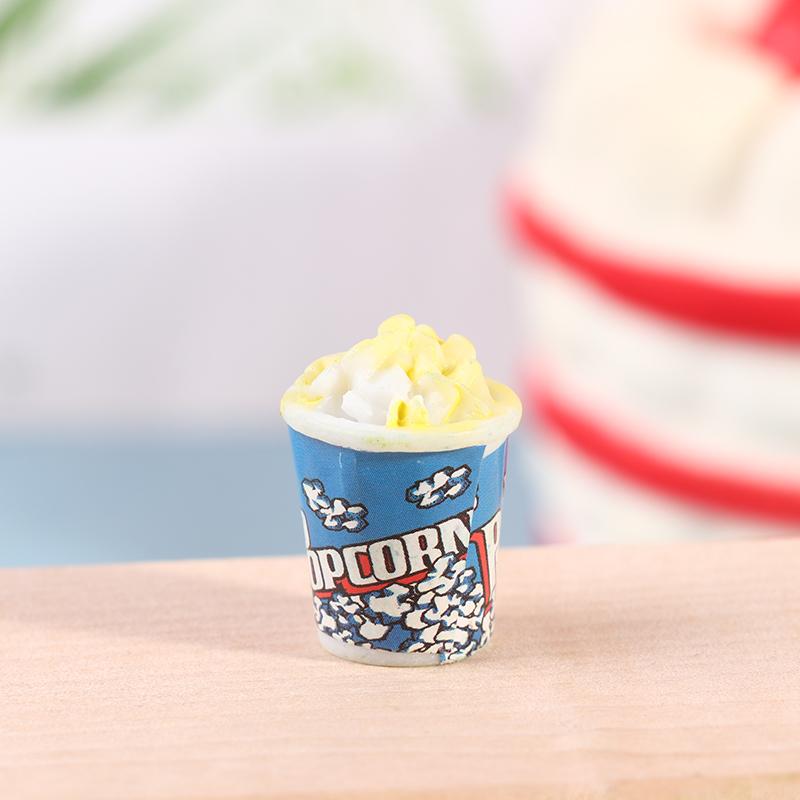 4PCS Miniature Dollhouse Popcorn Pretend Play Doll House Simulation Food