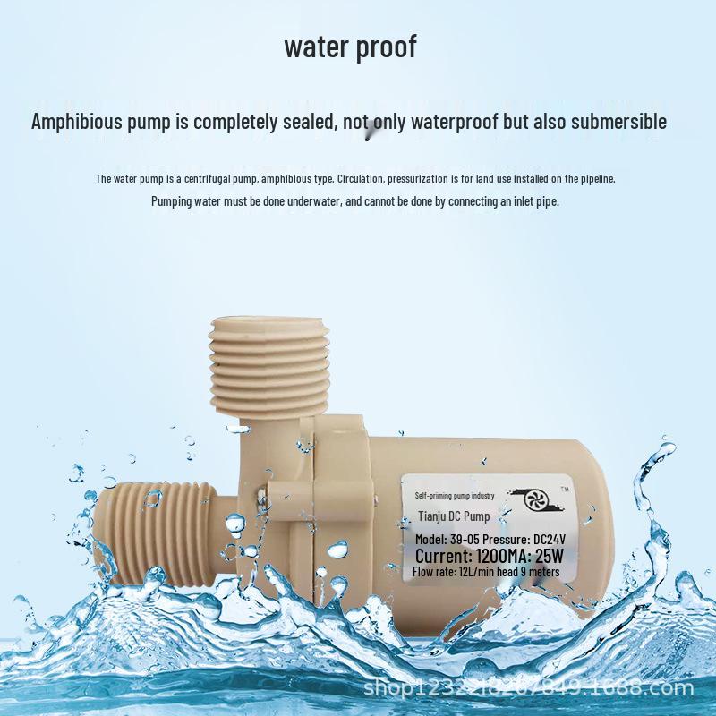 12V Bezkartáčová DC solární čerpadlo pro ohřev vody, odolné vůči vysokým teplotám a korozi