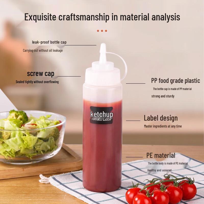 ZISIZ Plastic Squeeze Sauce Bottle