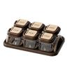 Six-Grid Transparent Snack & Dry Fruit Tray