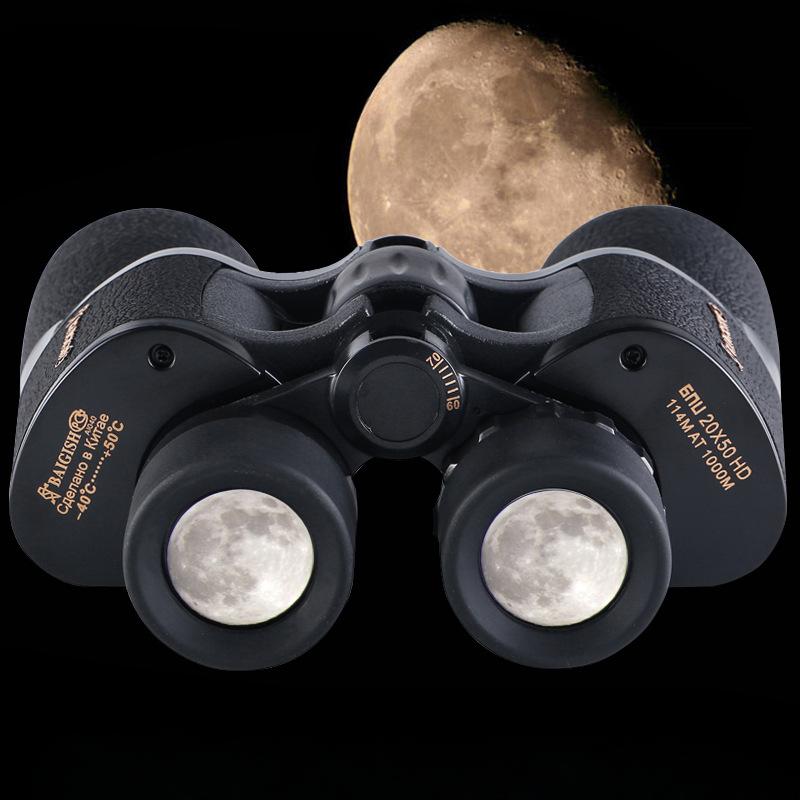 Bergos – jumelles 20x50, haute définition, faible luminosité, Vision nocturne, oculaire surdimensionné, lunettes Paul pour l'extérieur