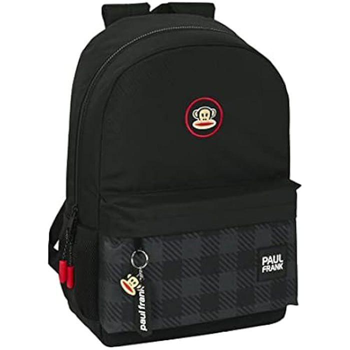 Sac à dos scolaire - SAFTA - Paul Frank - Confortable - 30 x 14 x 46 cm - Noir