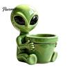 Sci-Fi Theme Plant Holders Funny Alien Planter, Resin Flower Pot, Decorative Whimsical Balcony Pots Pot for Succulents, Cactus, Sci-fi Lovers