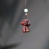 Zodiac Purple Sandalwood Pendant Keychain with Phone Lanyard - Rat, Tiger, Rabbit, Dragon, Monkey, Pig