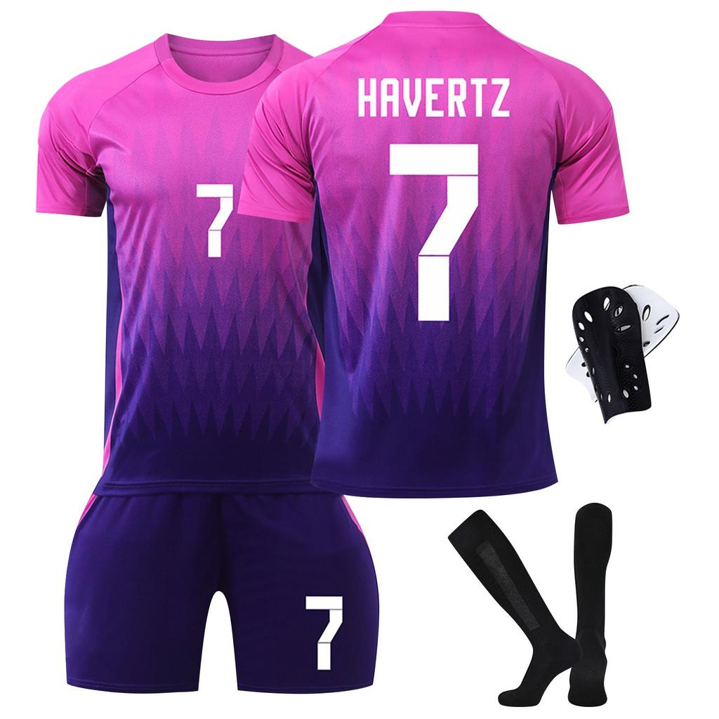2425 camisas de futebol shorts meias conjunto nova temporada shorts meias joelheiras tamanhos adultos roupas