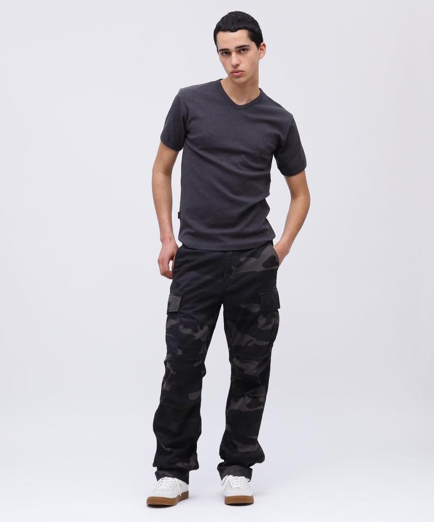 AVIREX DAILY RIB V-NECK TEE 6143501 men's XL charcoal