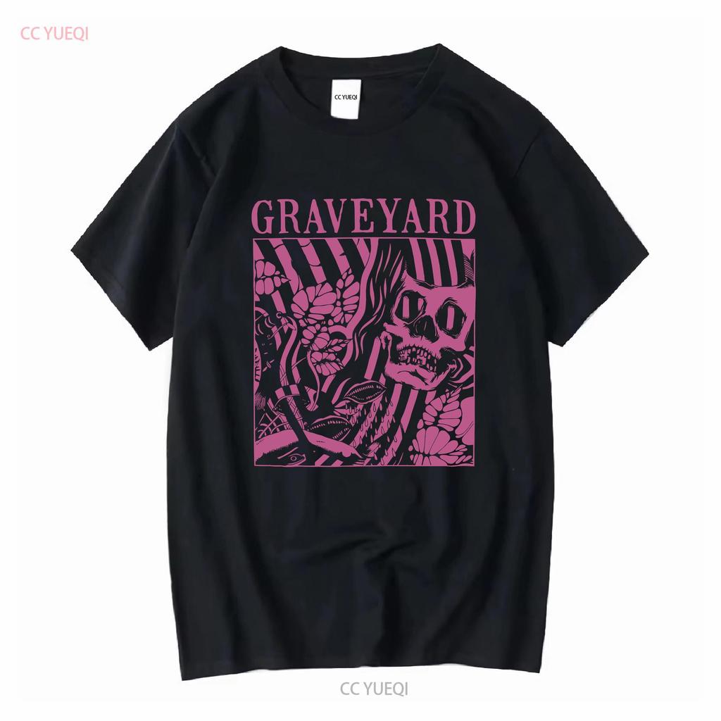 Mens Graveyard Goliath T shirt XX Large Black vintage Washed Top For Everyday Wear graphic Stylish fashion Stretched