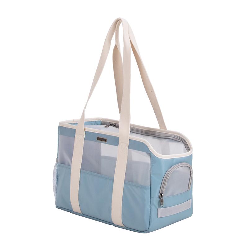 

Fashion Cat Outdoor Hand-carrying Small Dog Bag Breathable Pet Carrier Handbag Puppy Kitten Travel Shoulder Bags синій