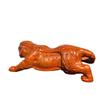 Ebony Wood Carved Tiger Ornament - Twelve Zodiac Animal Home Decoration Gift