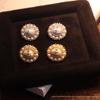 Vivienne Westwood Diamant Halskette & Ohrstecker Set – Modisches Pavé-Design