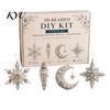Parent Child Interactive Activity 3D Beaded DIY Kit, Lifelike Christmas Animal Beading Craft Set, Set for Kids Handmade Easy Embroidery Kit And Adults