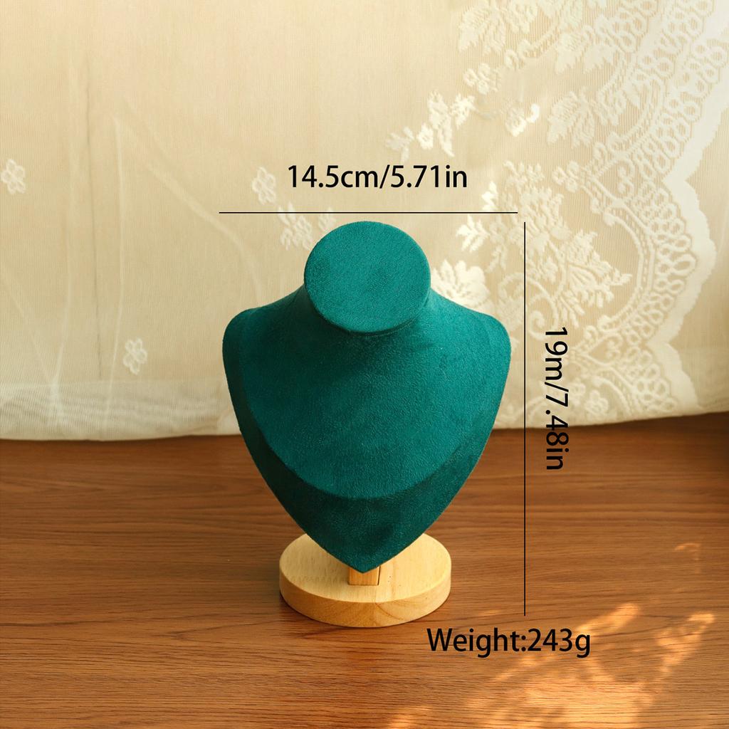 New High Quality Model Bust Show Exhibitor Velvet Jewelry Display Necklace Pendants Mannequin Jewelry Stand Organizer
