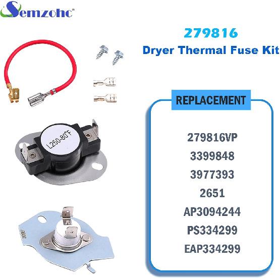 Dryer Heating Element Kit Fit for Kenmore Elite He3 Heating Element 1066002010 11067102310 11068002010 11068002011 11082822102 11082822103