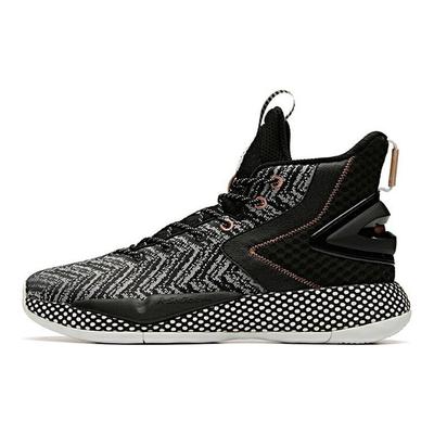 Speed Battle 3 Shock Absorption Warm High-Top Basketball Shoes Men Sneakers Black White 11941606-5