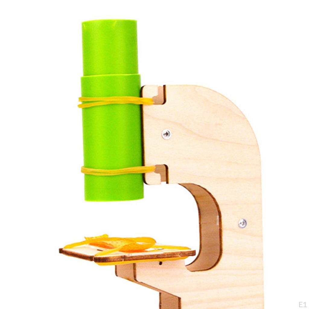Wooden Crafts Science Toy Education Physics Magnification Lab Props Experiment Kits