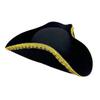 Jack Hat Cosplay Pirate Hat Dress Up Adult Tricorn Hat Carnival Captain Hat  Men Women