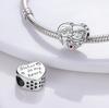Copper Metal Sister In My Heart Friend Friendship Bead Component Charm Bead Component Compatible With 4MM Hole Diamete Bracelet High Quality Fine