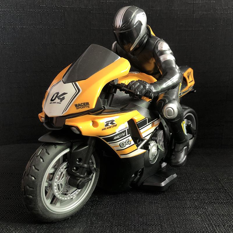 Motocicleta Elétrica RC Não Tóxica Escala 1/10 Carros RC Alta Velocidade Corrida 4 Canais Distância de Controle Remoto 35 Metros Modelo Off-Road