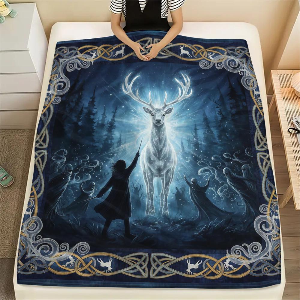 1 Stück Flanelldecke mit Cartoon-Druck, Hohe Qualität, Bequem für alle Jahreszeiten, Heimdekoration, Wärme und Komfort, Perfekt als Weihnachts- oder Geburtstagsgeschenk
