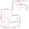Massage Relax Chair Cream Colored Fabric