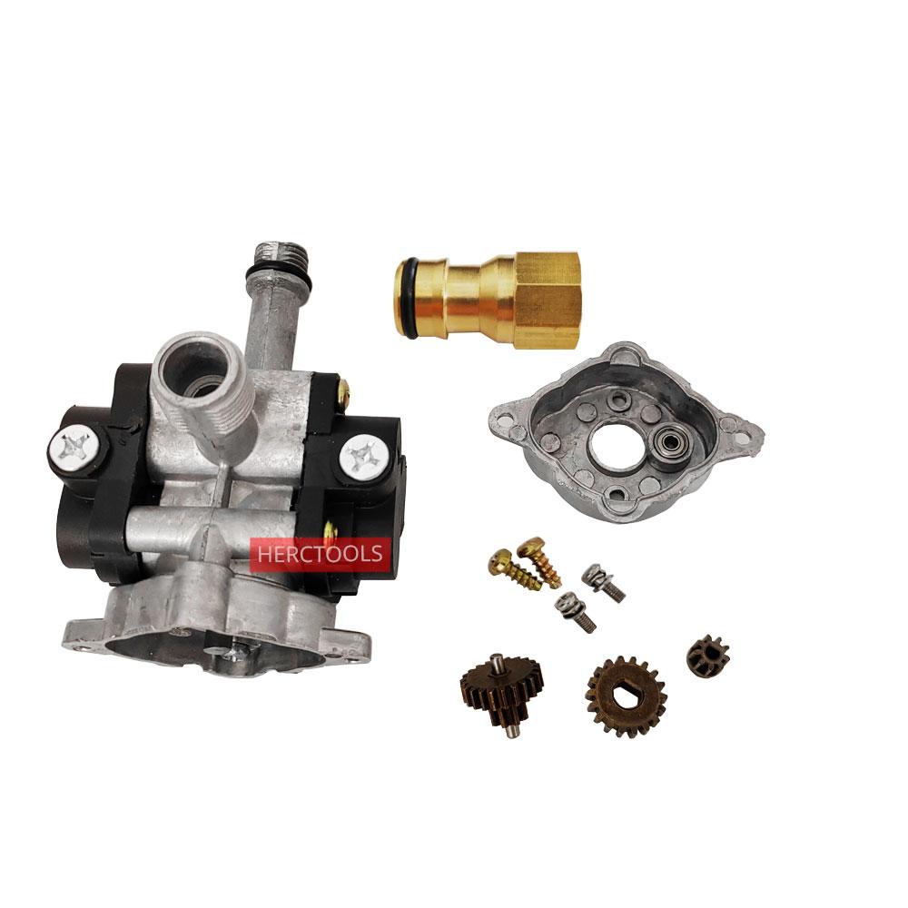 Pressure Washer Zinc Alloy Pump Head No Motor Plunger Portable Lithium Power Cleaner Accessories Car Washing Machine Pump