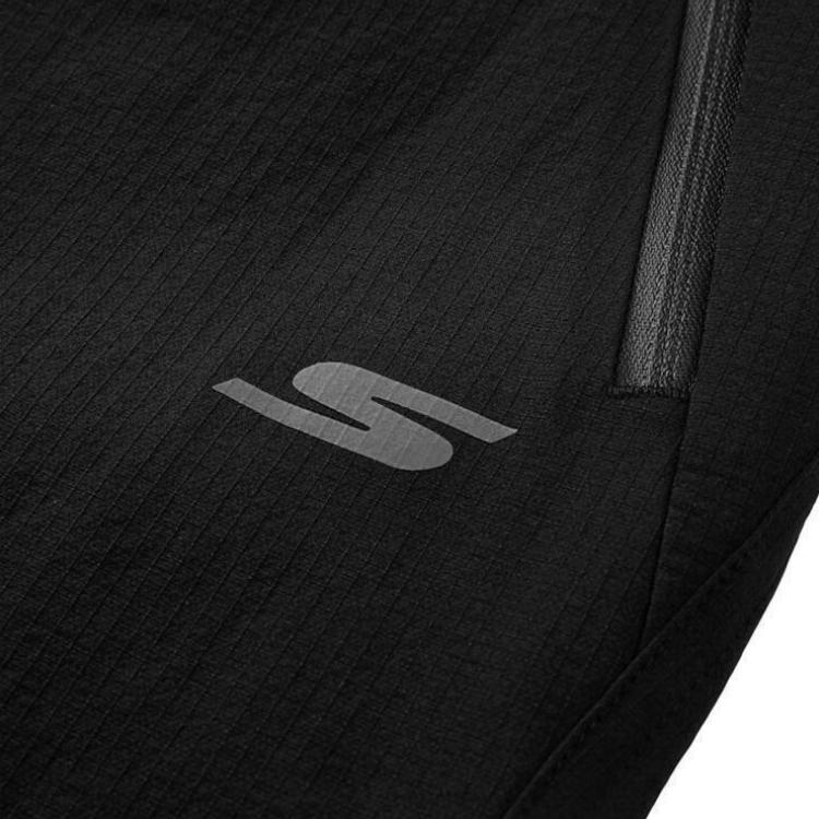 Skechers Sport Life Series Simple Comfortable Outdoor Cuffed Casual Pants Men Bottoms Carbon-Black P424M211-0018