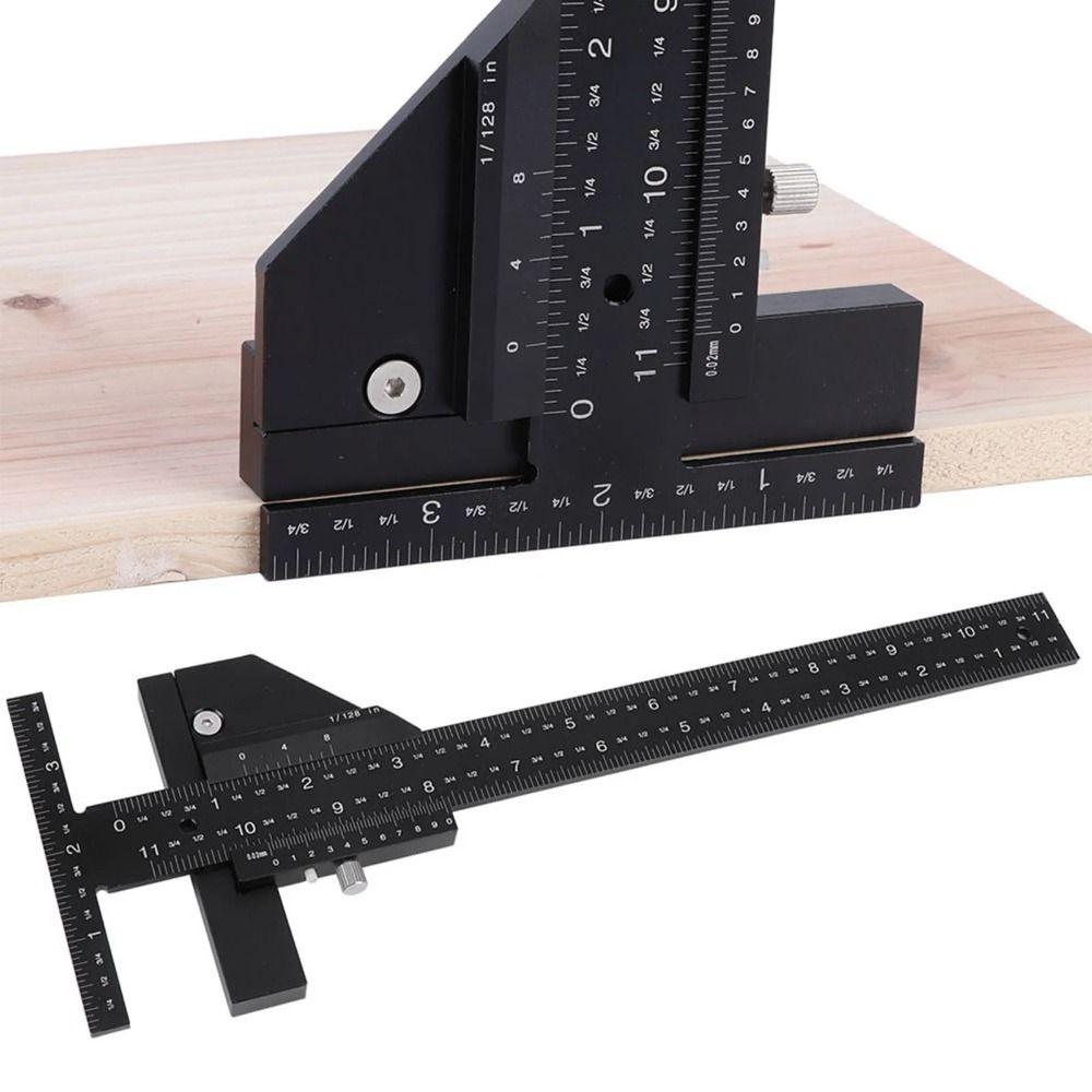 0-280mm T Shaped Ruler High-precision Marking Gauge Professional Scribe Ruler  Carpentry DIY Tools