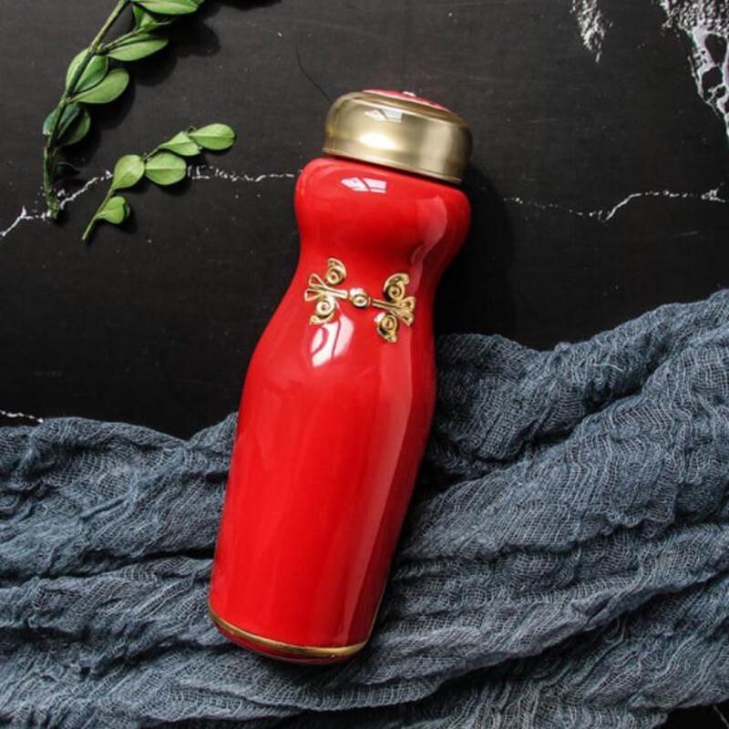 Qian Tang Xuan Chinese Style Cheongsam Gilded Portable Cup 250ml