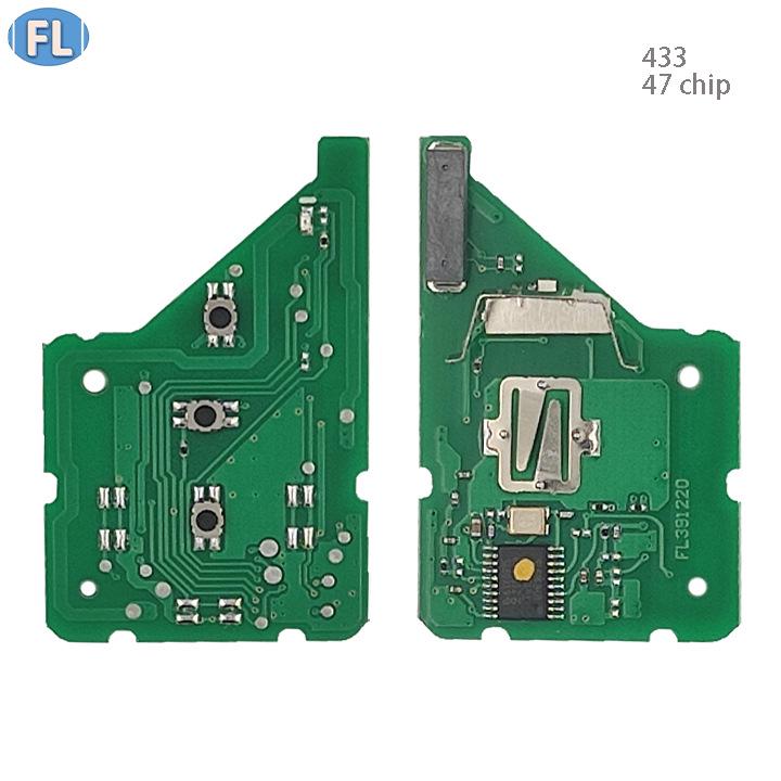Honda Klappschlüsselanhänger mit 2 Tasten 433 MHz 47 Chip
