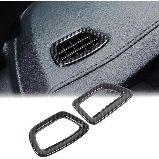 2PCS Dashboard Upper Air Vent Outlet Frame Cover for Honda Pilot 2016-2022/ Honda Ridgeline 2017-2023/ Honda Passport 2019-2023 Accessories ABS