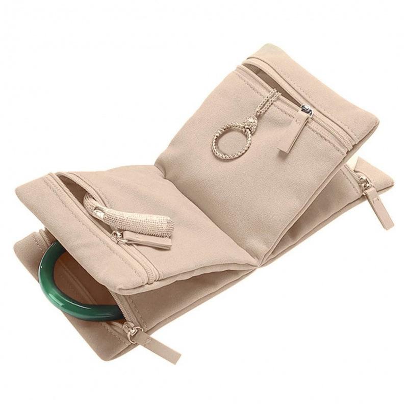

Jewelry Storage Bag With Zipper - Women S Foldable Jewelry Storage Bag рожевий