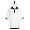 Shiz Madam Women T56730 Roy Collar Contrast Short Sleeve Knit