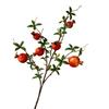 Persimmon and Pomegranate Faux Flower Arrangement for Living Room or Foyer