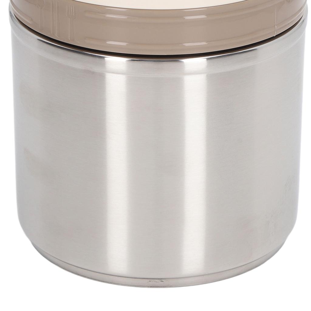 Insulated Food Jar 304 Stainless Steel Japanese Round Shape Vacuum Lunch Food Container for Worker 1.2L