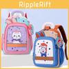 Cartoon Kids Backpack With Nylon Material And Ergonomic Shoulder Straps For School Use