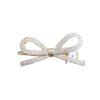Glitter Shiny Hair Clip Diamond Metal Rhinestones Bow Tie Geometry Korea's New Bow Simple Rhinestone Side Bangs Pearl Hair Clips