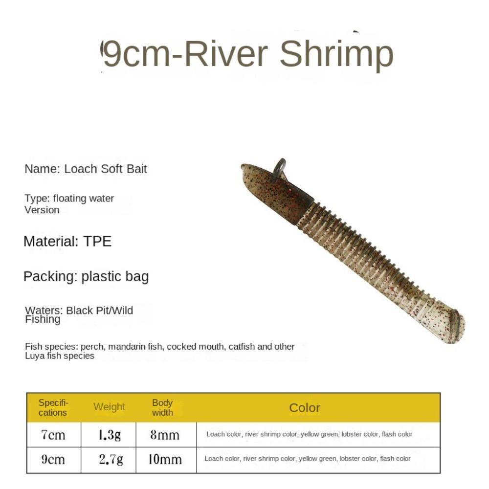 

10шт силіконова м’яка силіконова приманка для риболовлі на приманку 2025 М’який хвіст для риболовлі 9cm floating-D