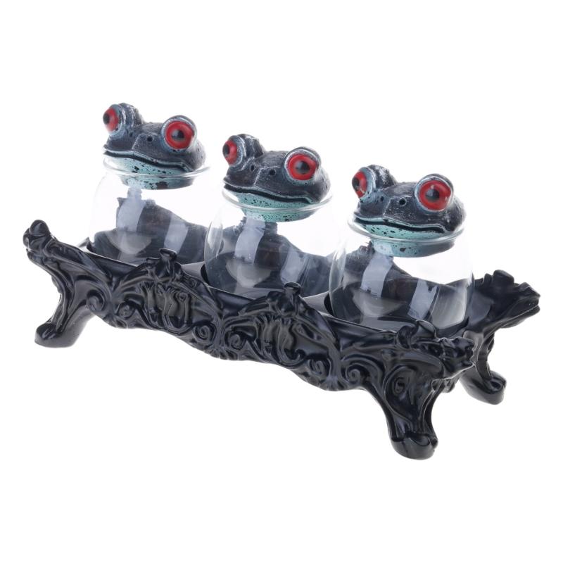 

Смоляные лягушки Крышка для банки со специями Капризные кухонные украшения Прочный контейнер для хранения трав, специй и приправ Помощник повара 1