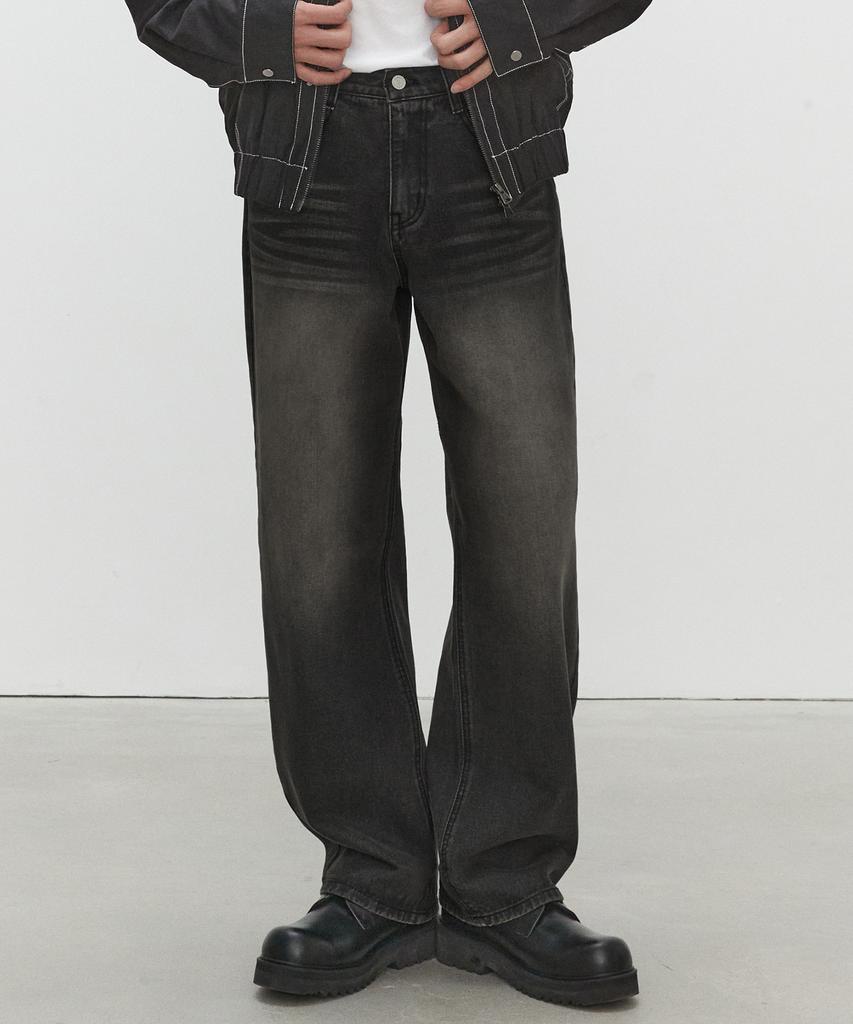 DECET Mid Rise Wide Jeans Dcpt027Ylblack