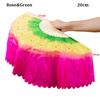 31cm Bamboo Chinese Short Bellydance Fan 17/20cm Half Circle Silk Veil Pairs Hand Dye Adults Fan